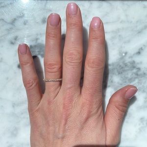 18k yellow gold pave diamond eternity band